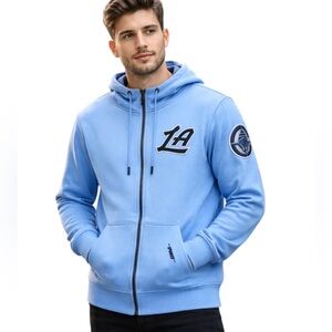 NWT Pro Standard LOS ANGELES CLIPPERS Men’s Full Zip Hoodie Sweatshirt Blue L
